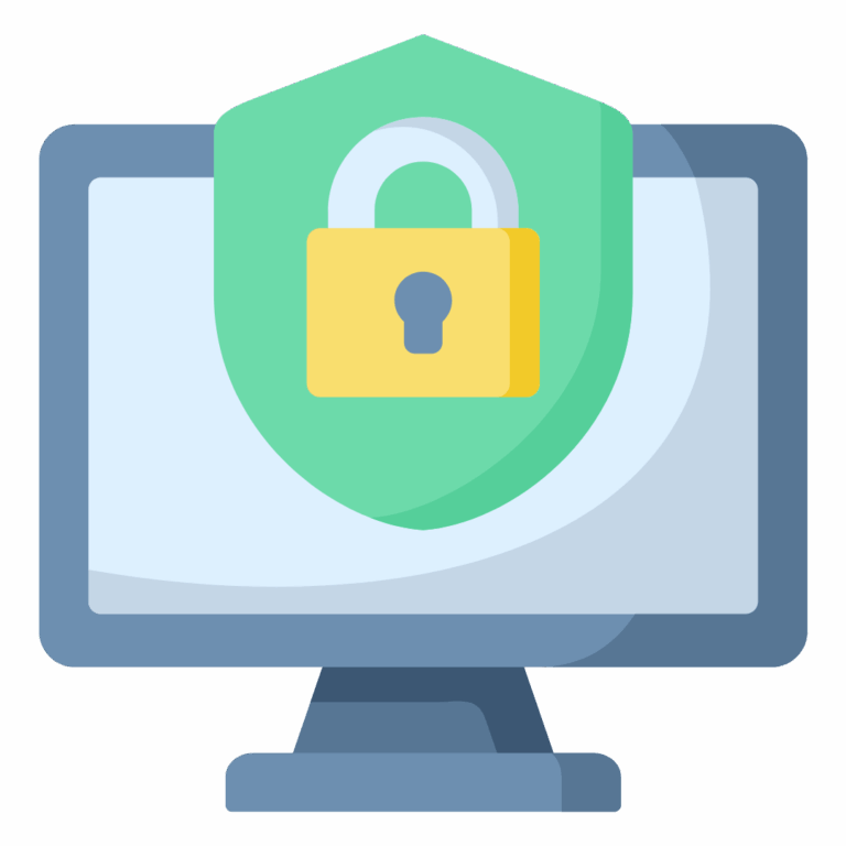 Écran d'ordinateur avec un cadenas pour sécurité informatique